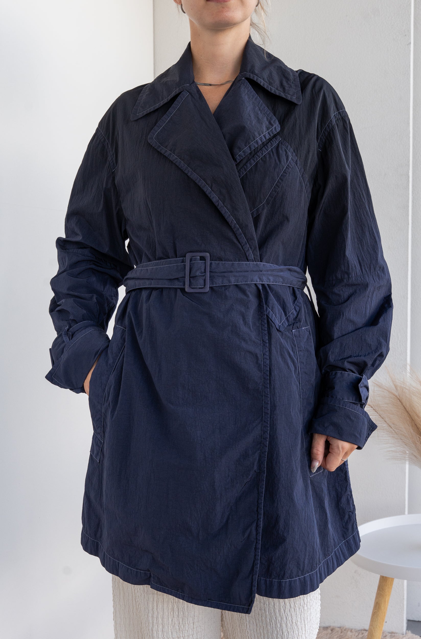 Shaded trench coat