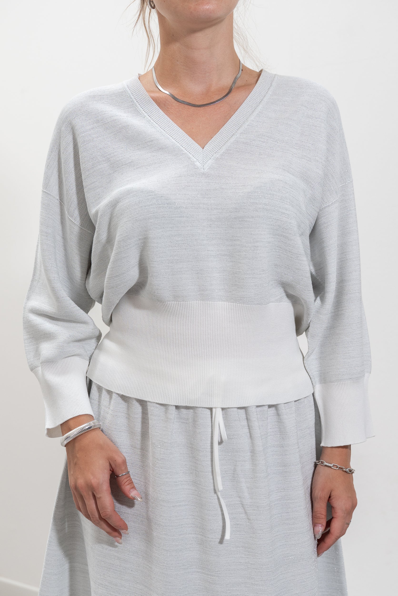 Lurex effect sweater