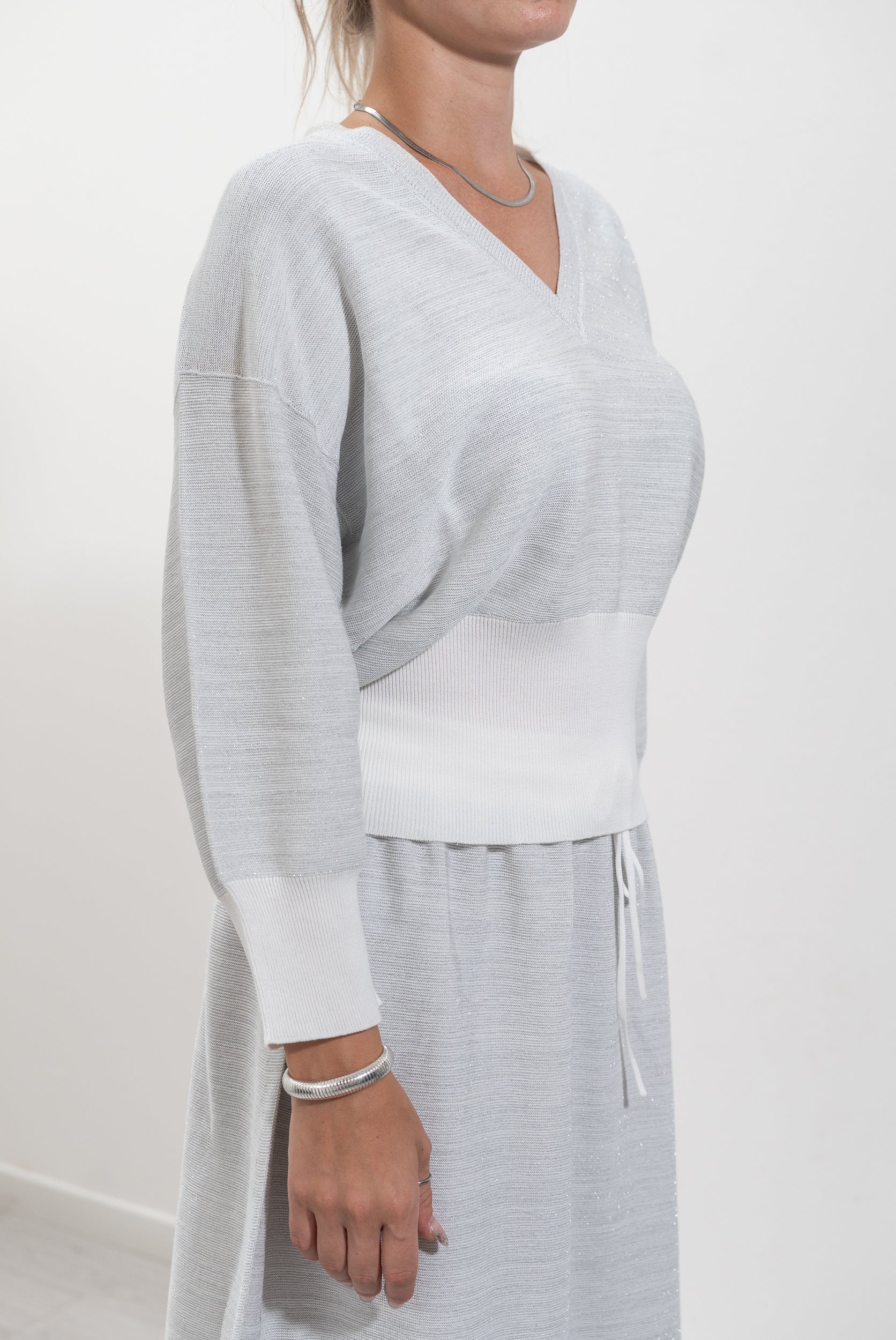 Lurex effect sweater