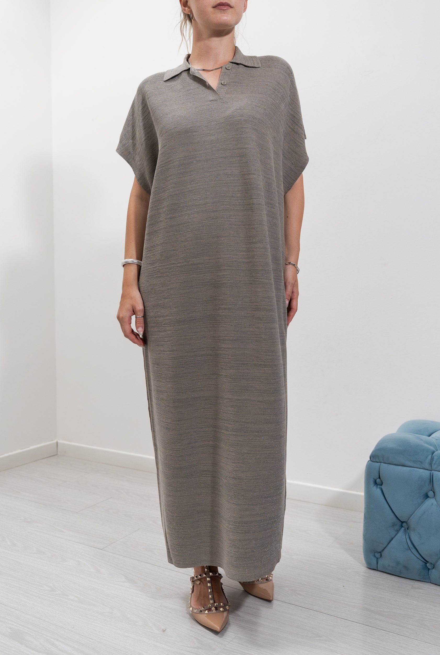 Lurex effect dress