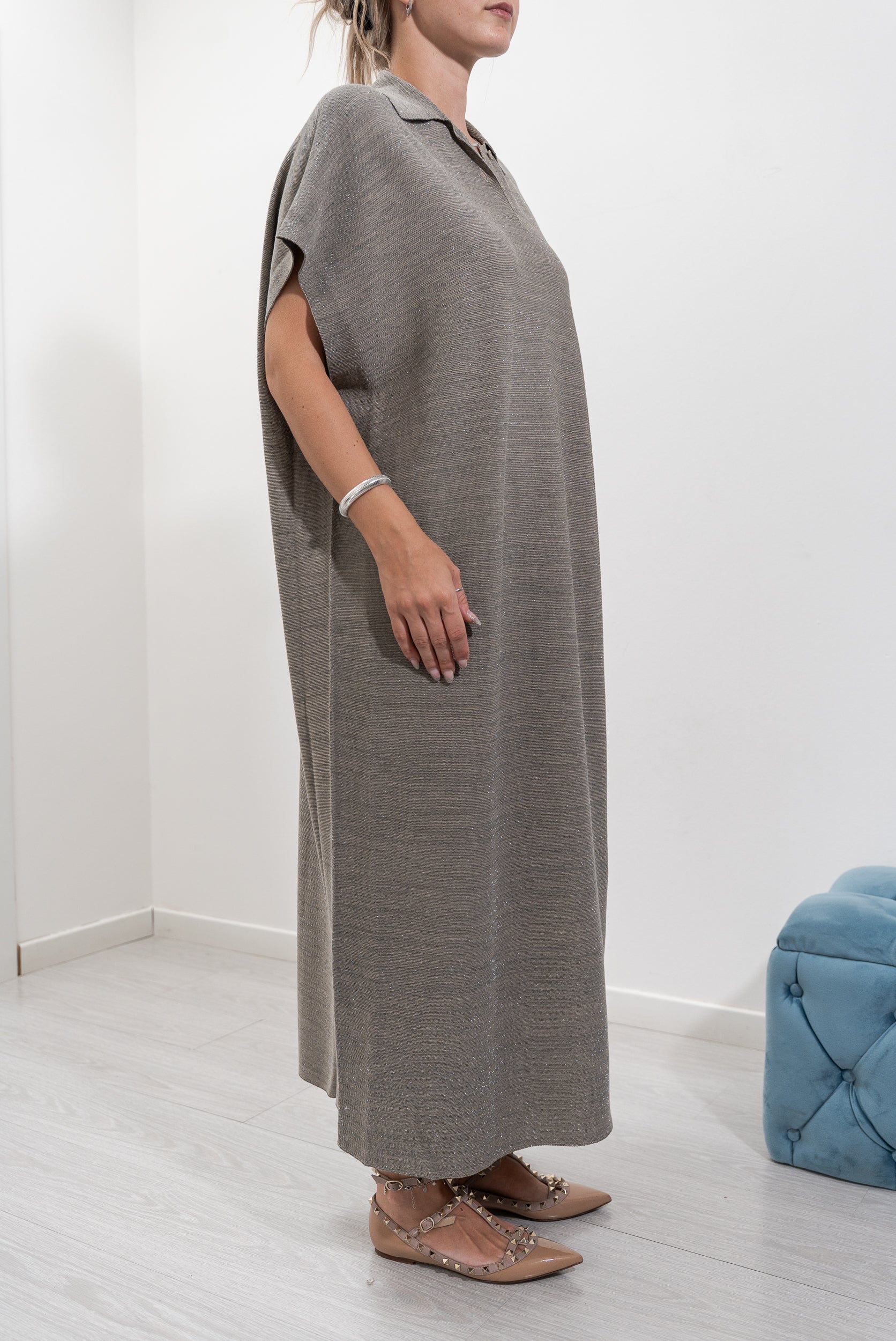 Lurex effect dress