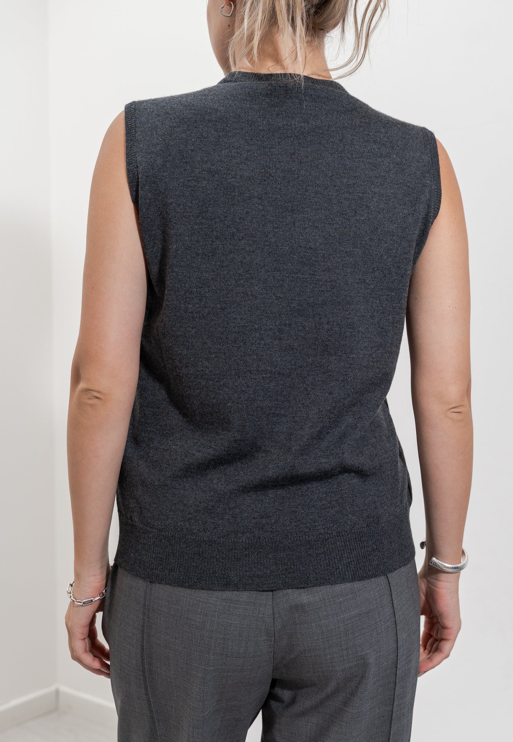 Sweater with rhinestones