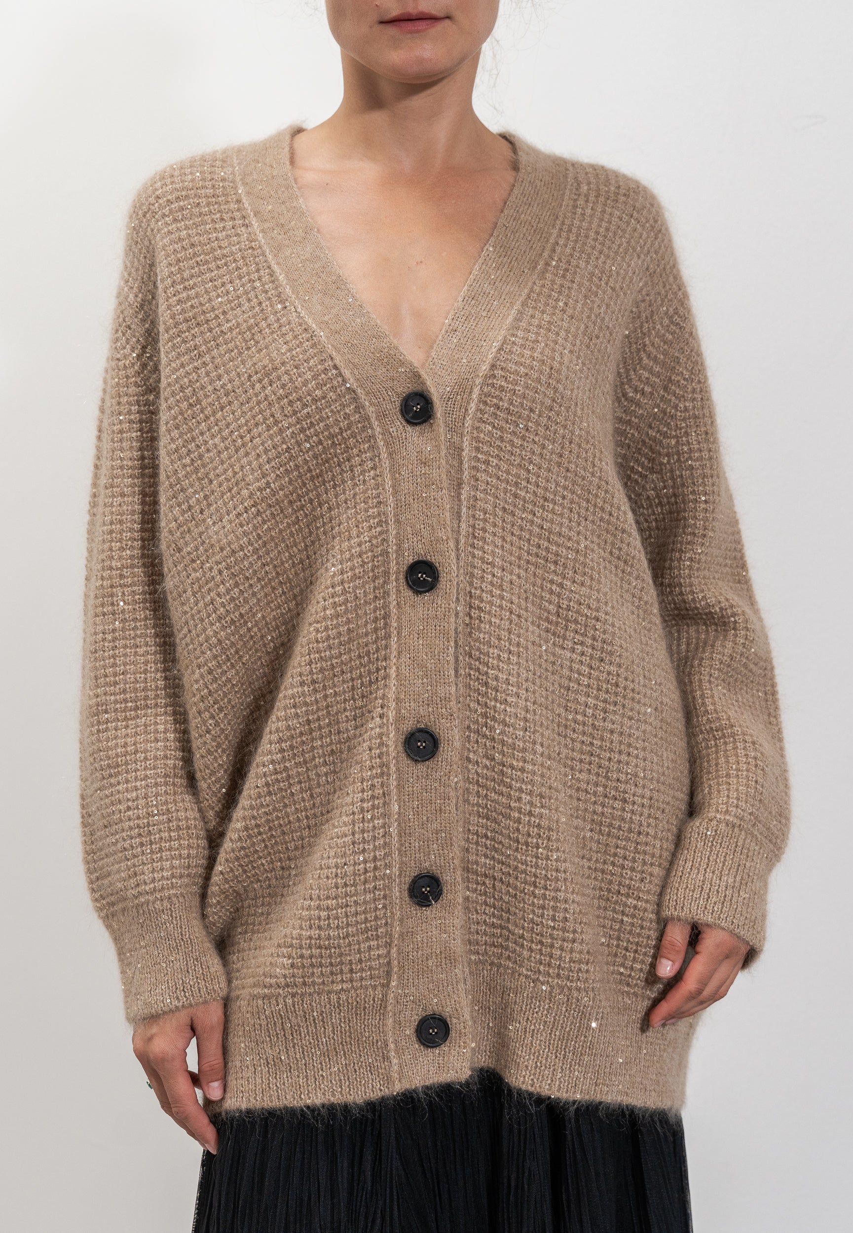 Sequined cardigan