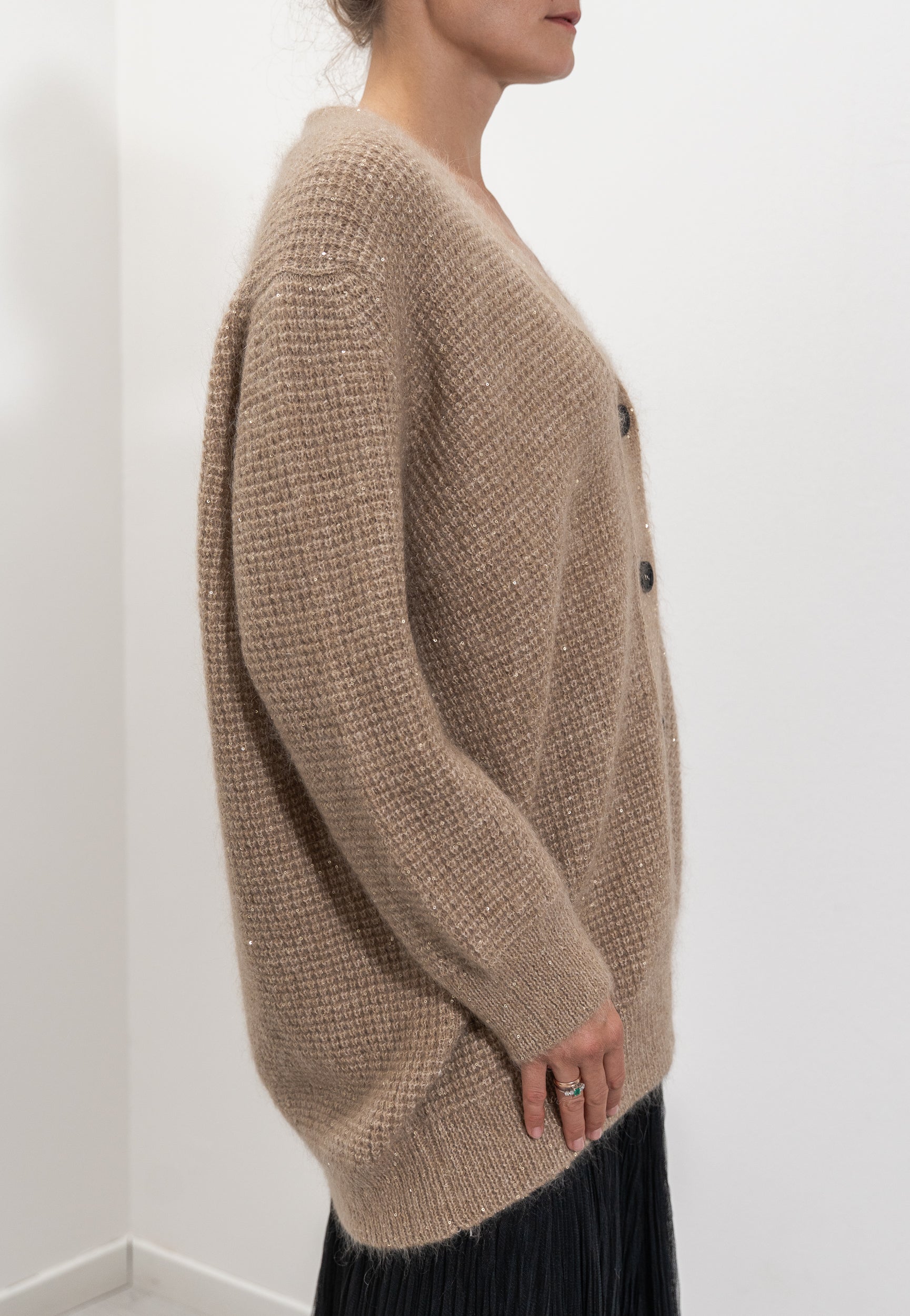 Sequined cardigan