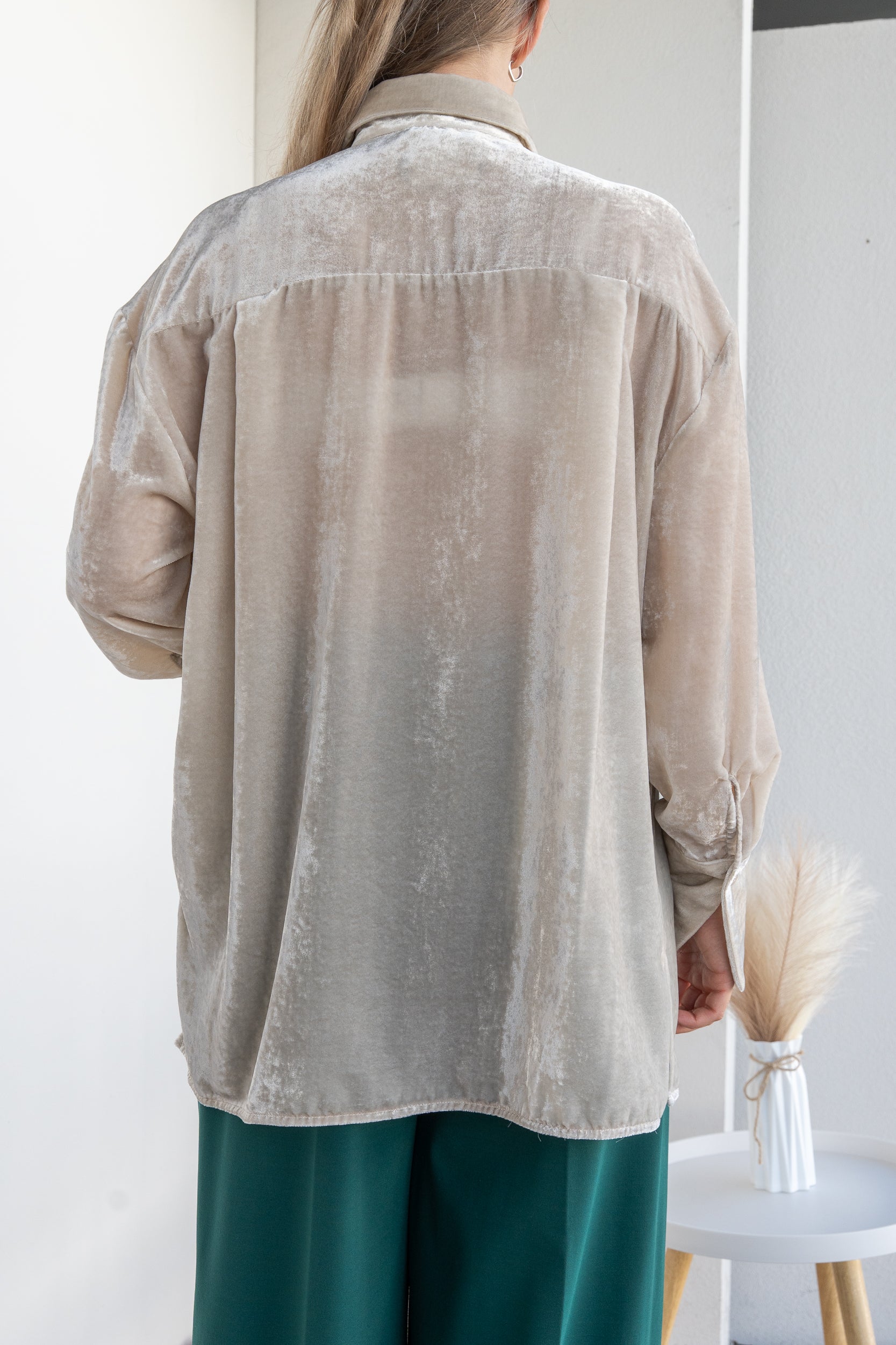 Chenille effect shirt