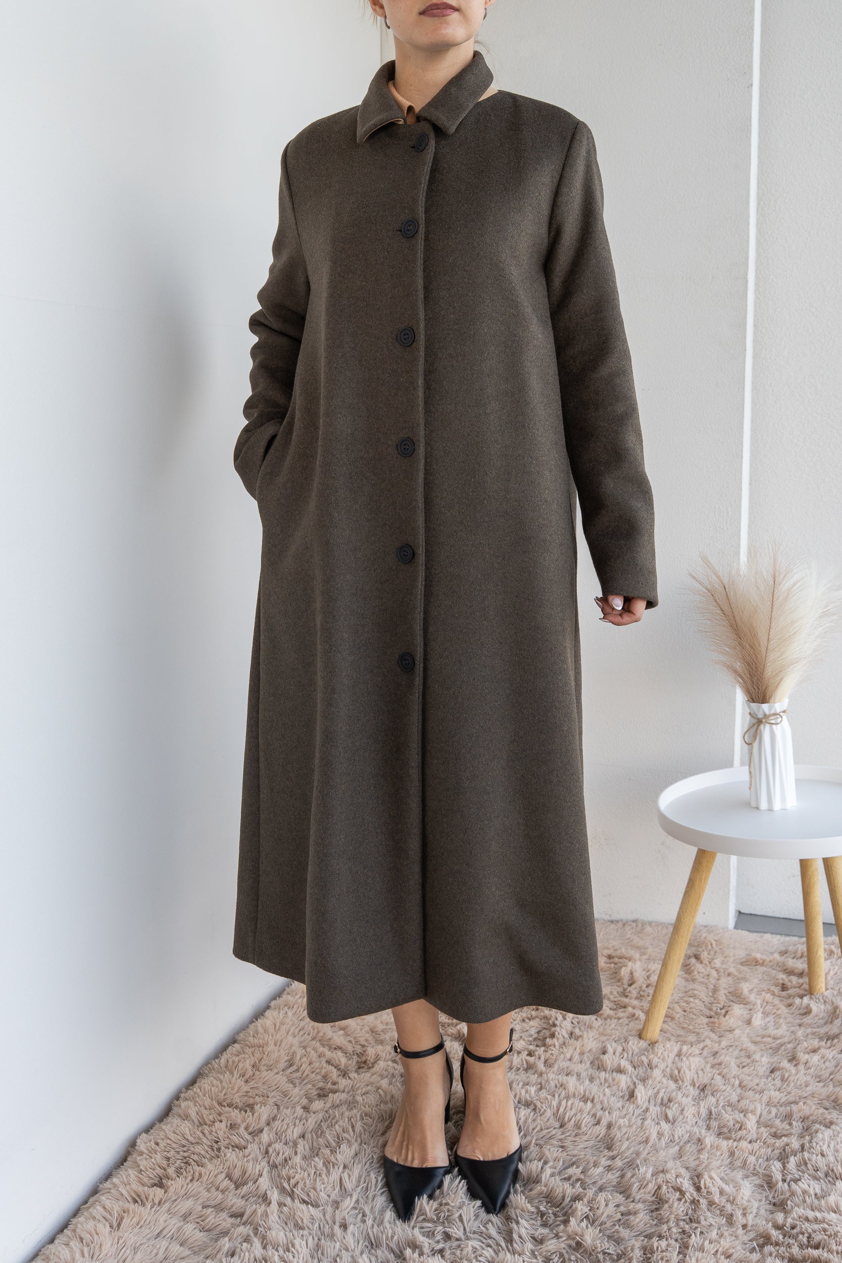 Oversized duchesse coat