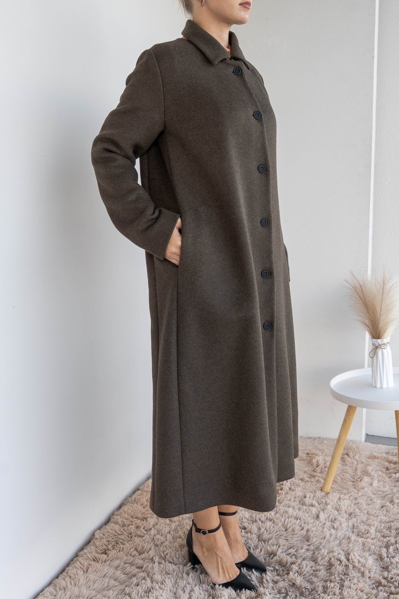 Oversized duchesse coat