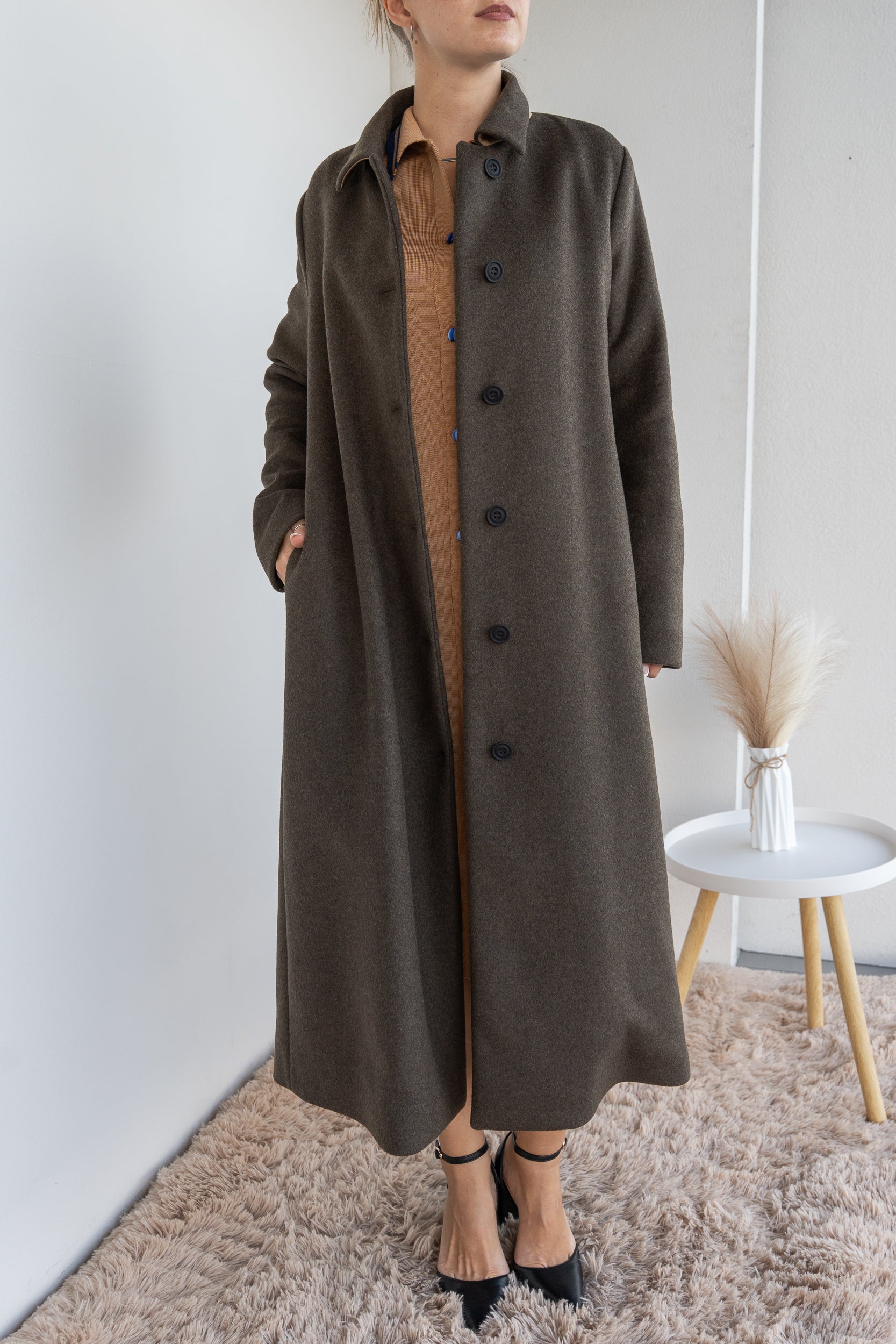 Oversized duchesse coat