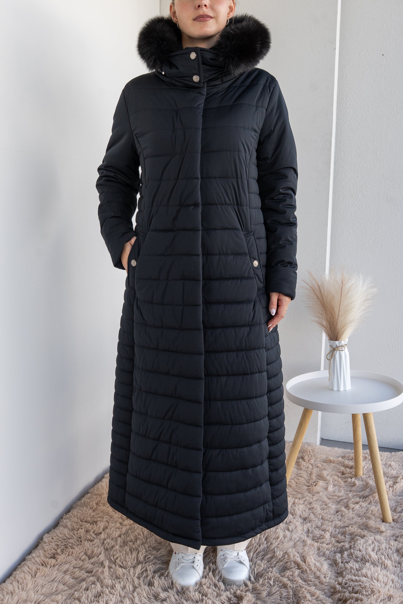 Long down jacket