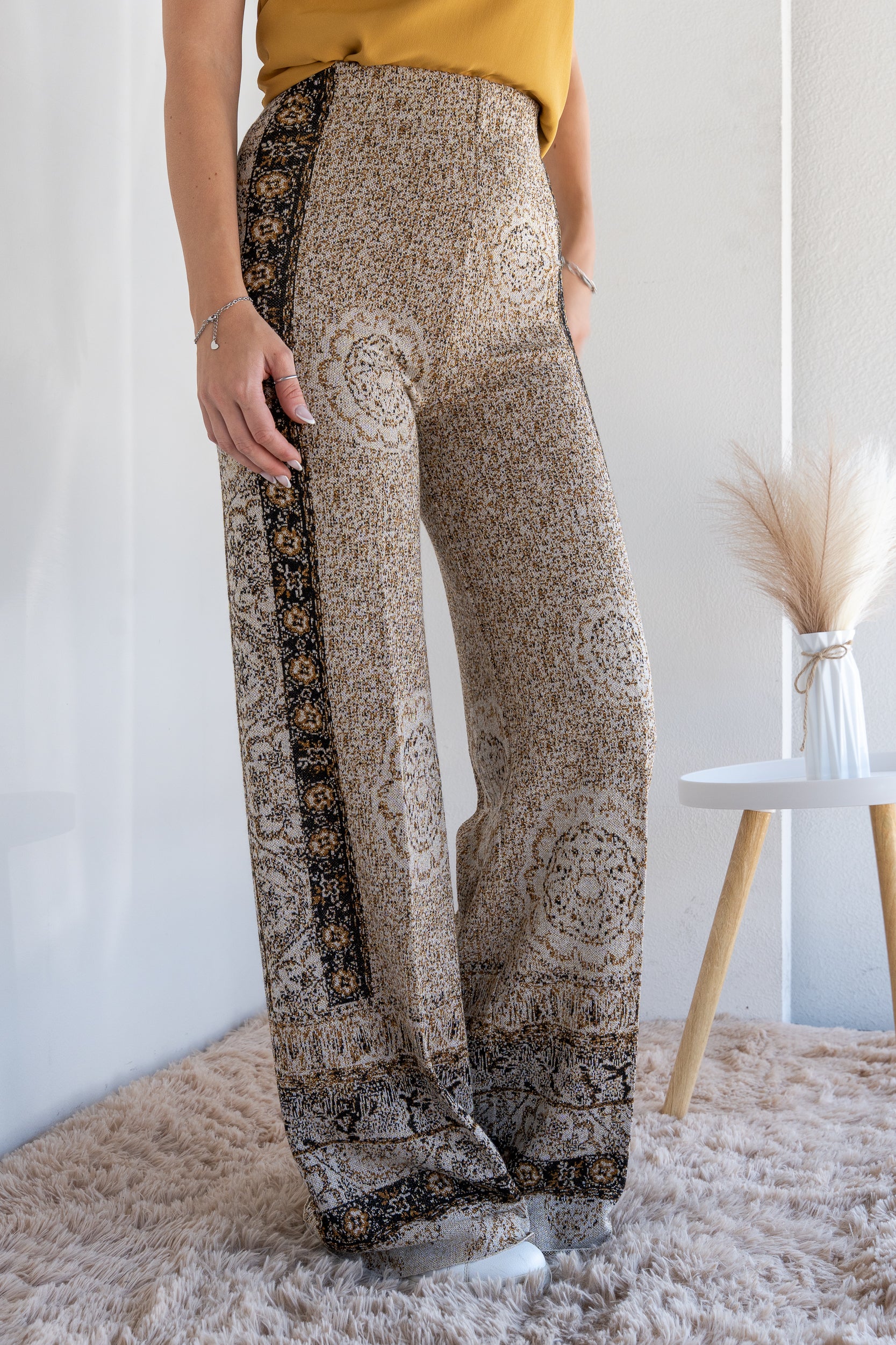 Pantalone fantasia lurex