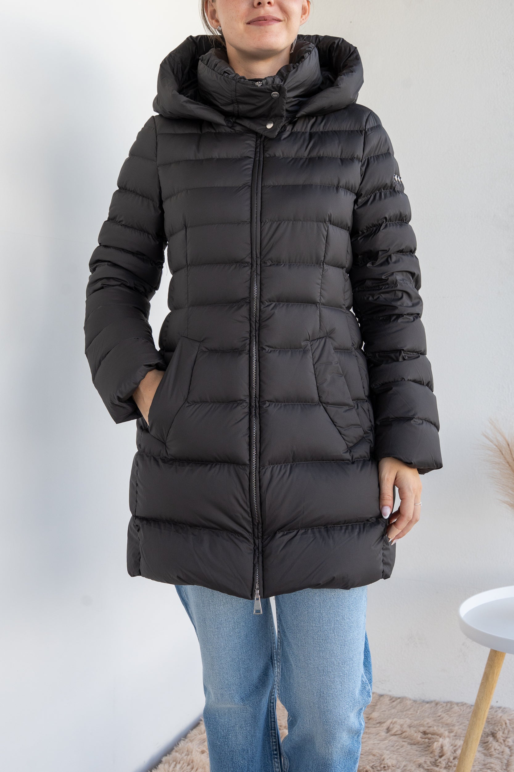 Black down jacket