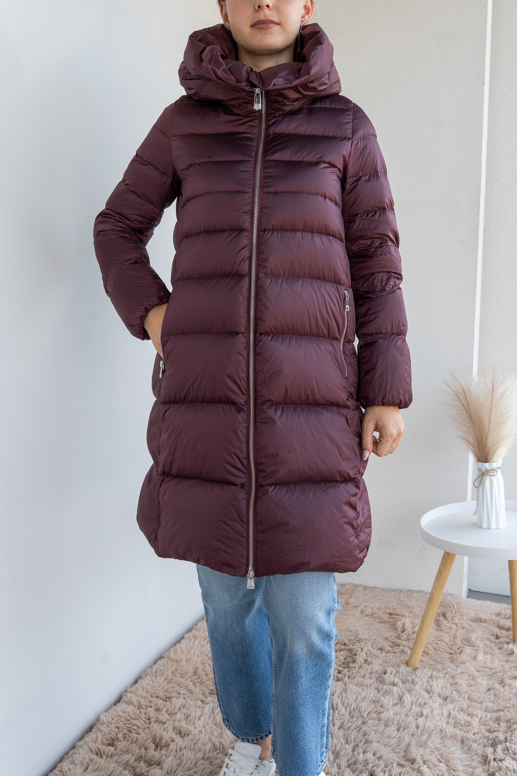 Longuette down jacket