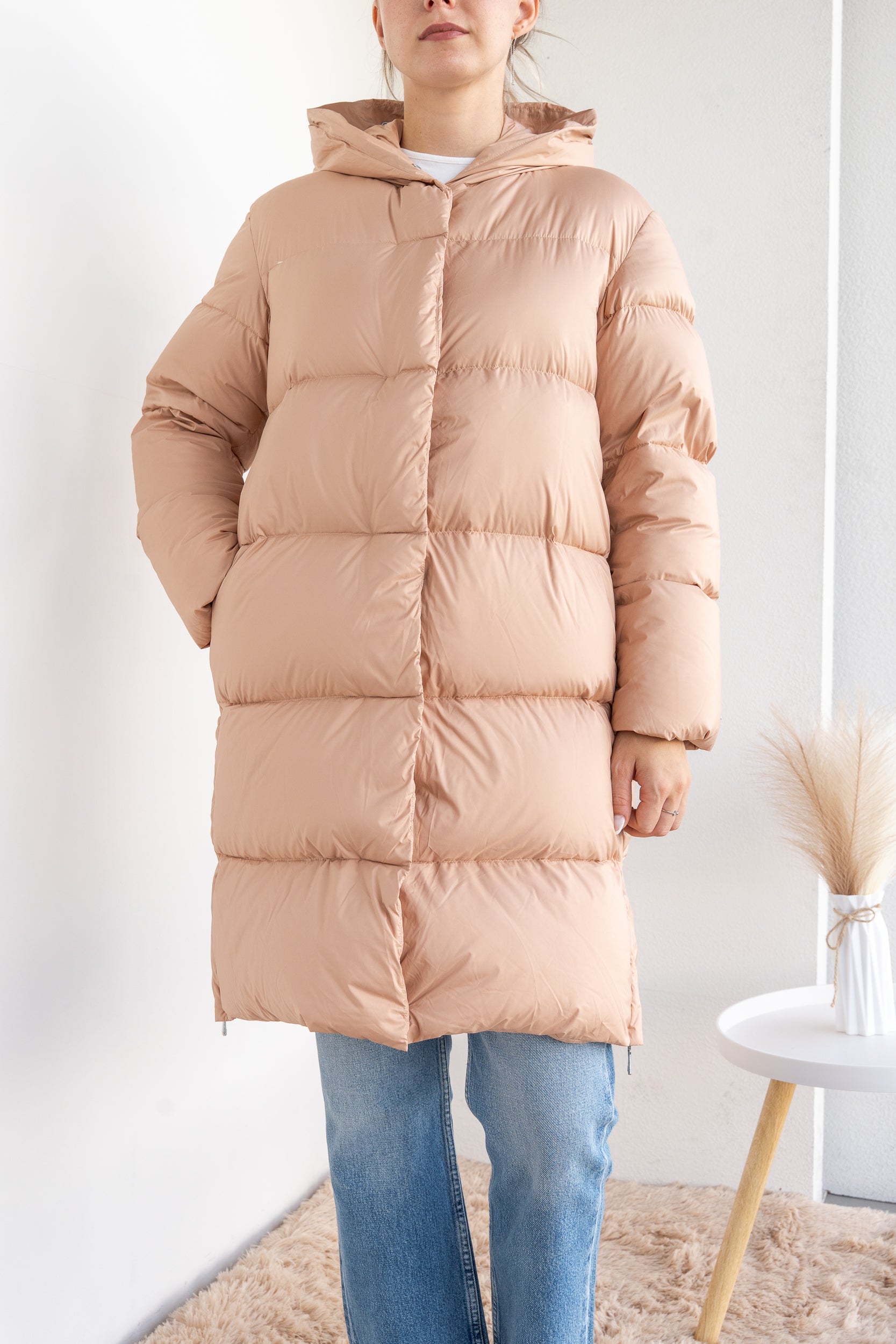 Skin down jacket