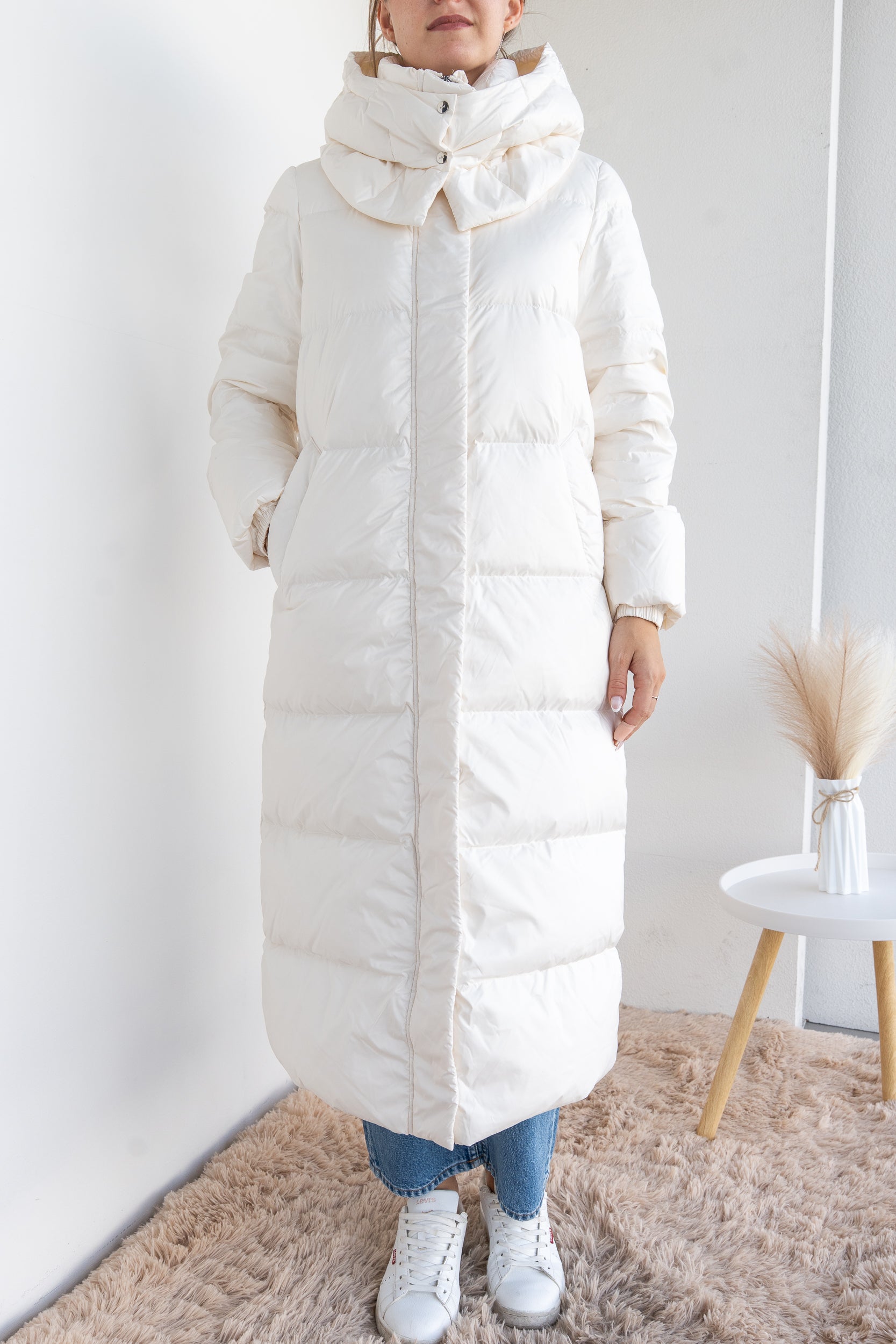 Long down jacket