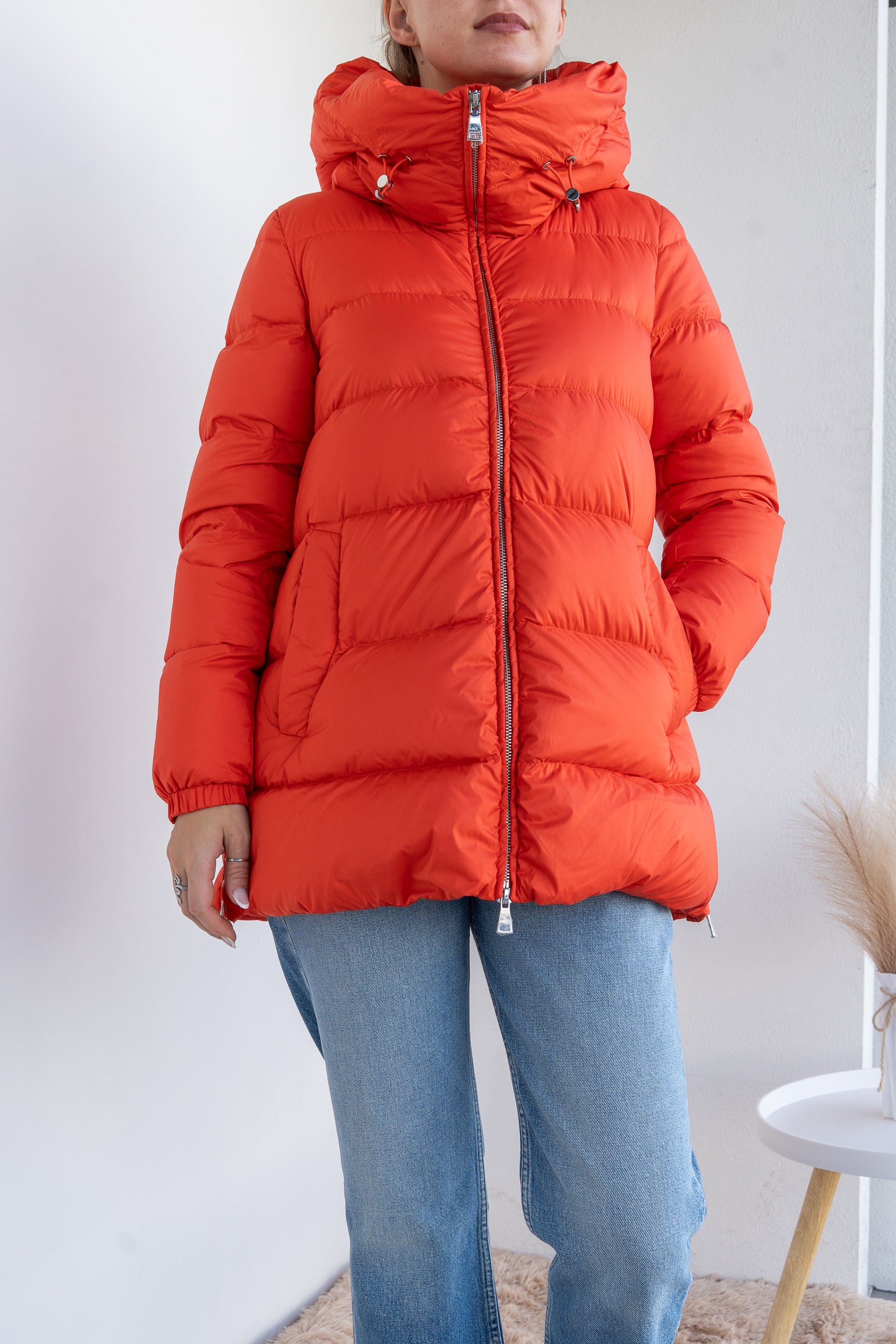 Coral sun down jacket