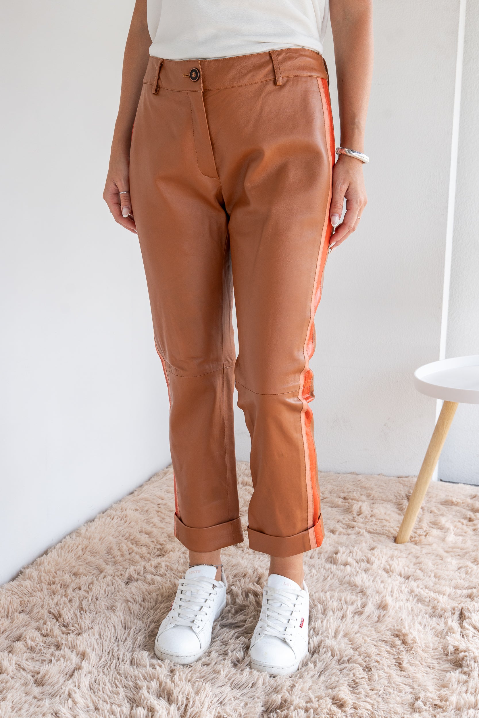 Pantalone in pelle