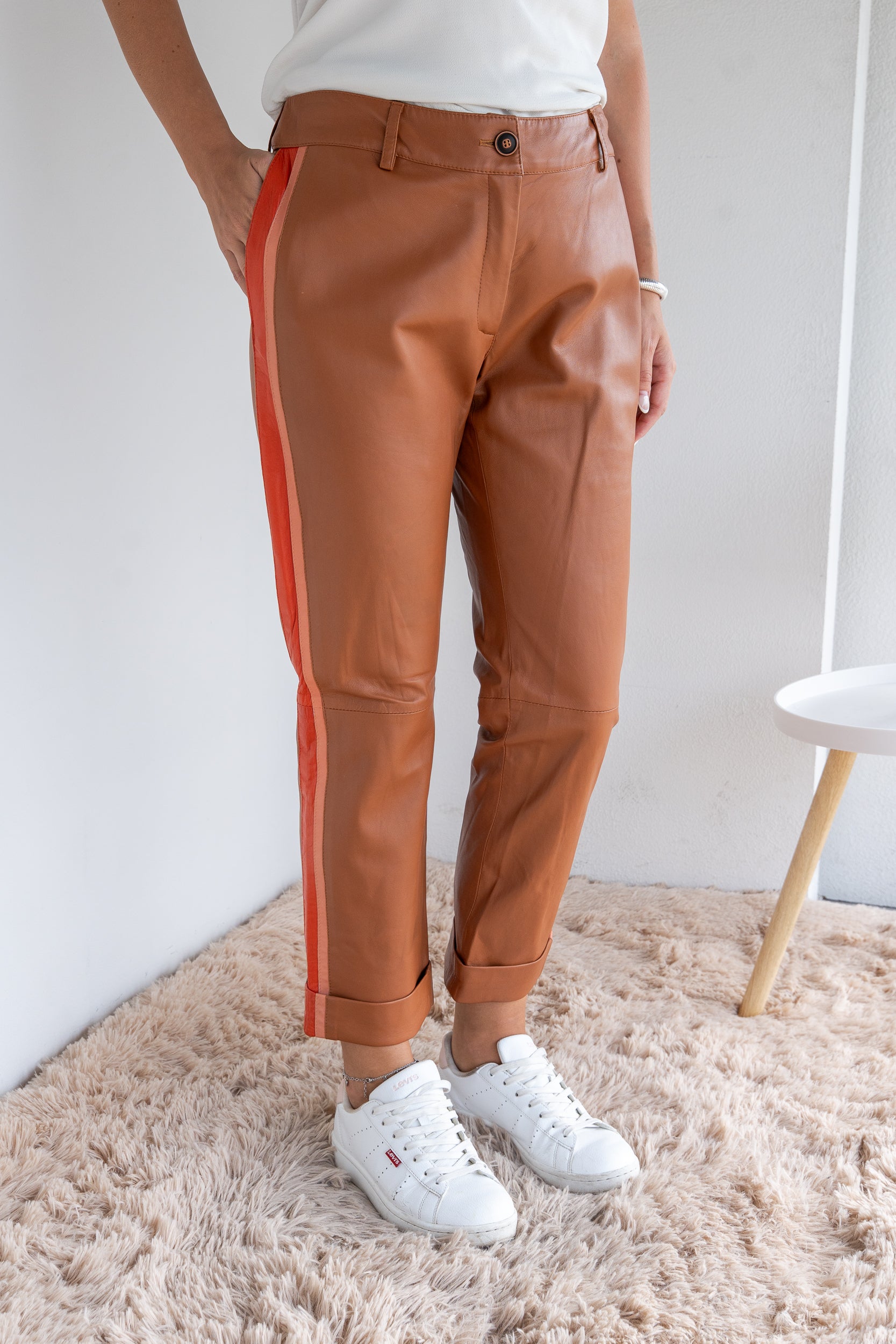 Pantalone in pelle
