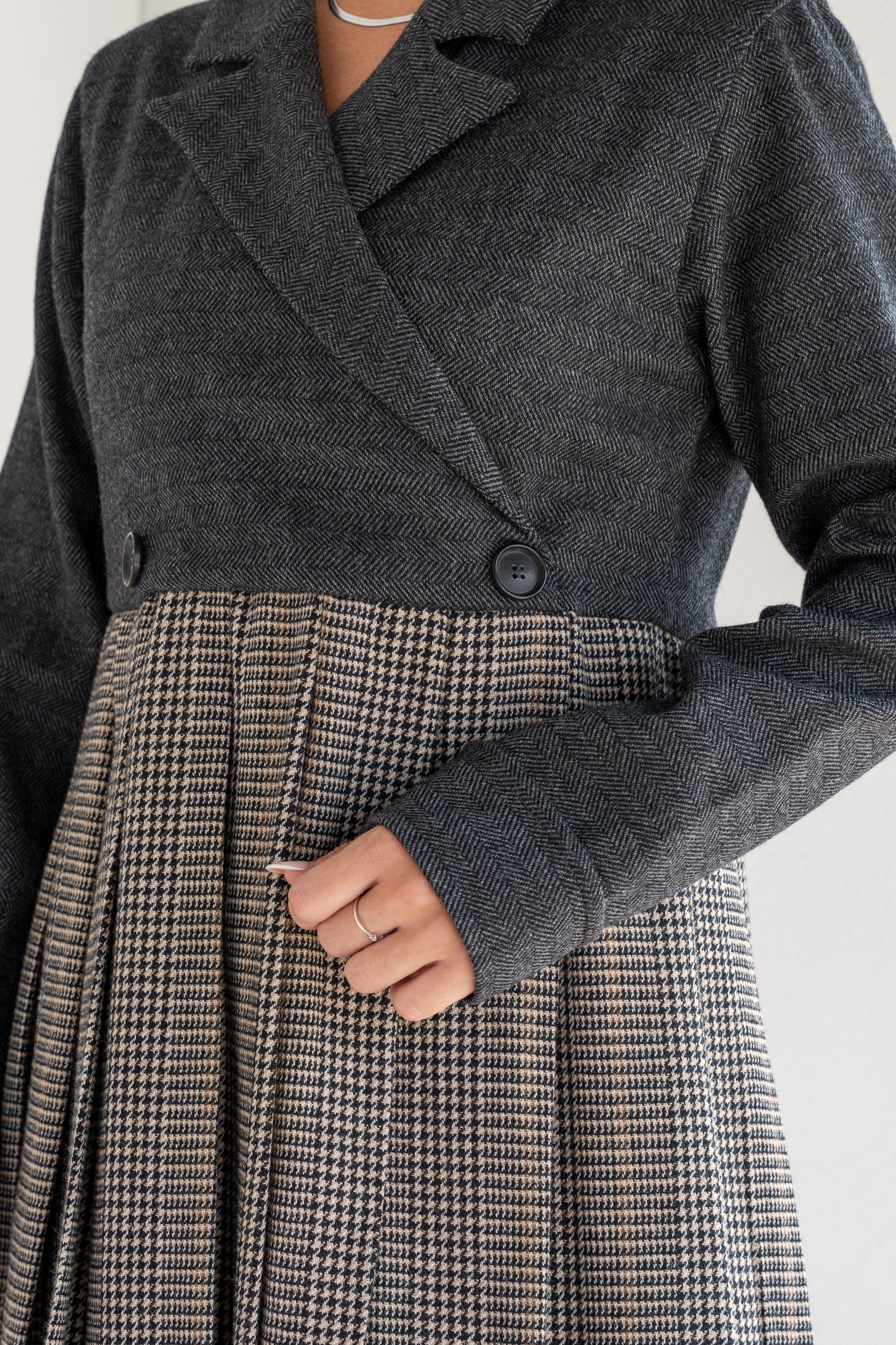 Two-tone dress