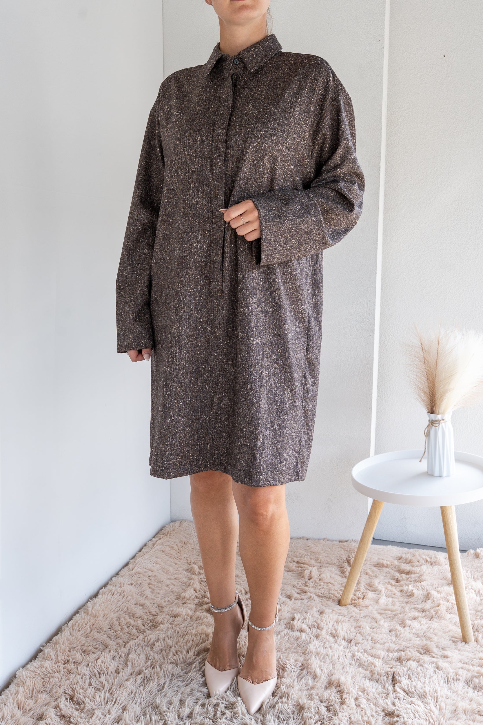 Abito midi tweed