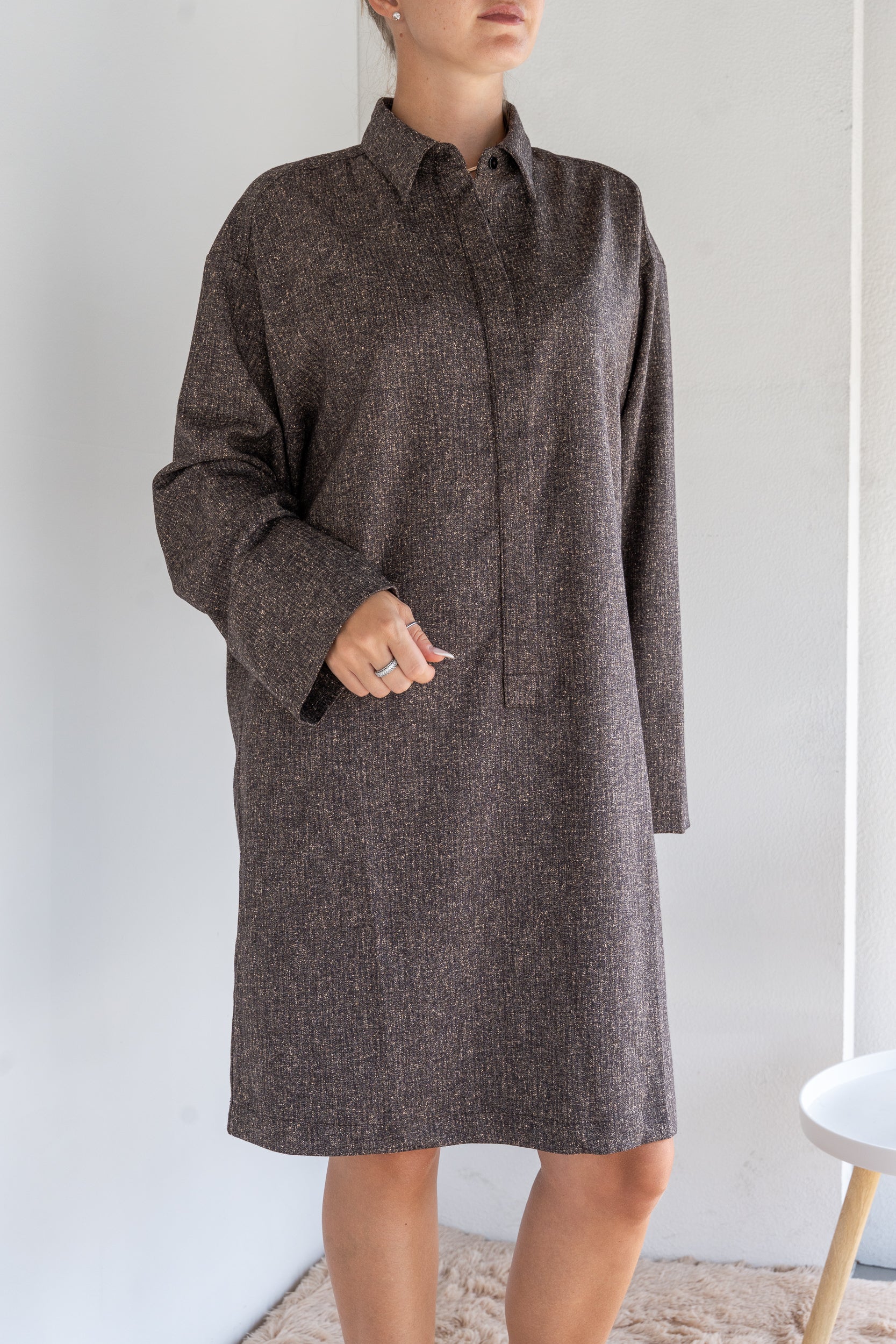 Abito midi tweed